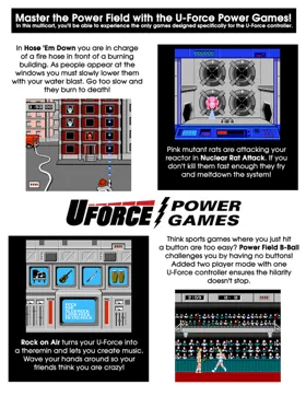 U-Force Power Games (USA) (Proto 1) box cover back